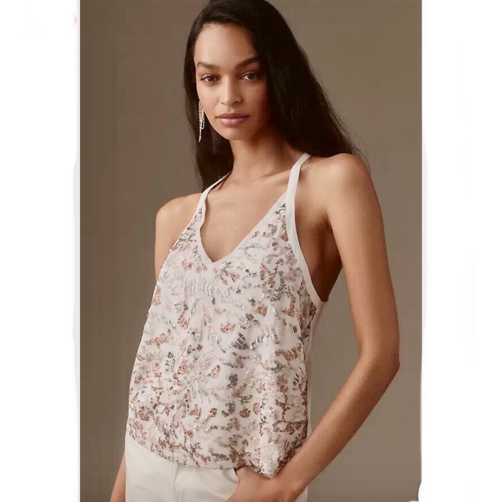 Brand New Sparkly Metallic Tiny Gwen Sequin Tank